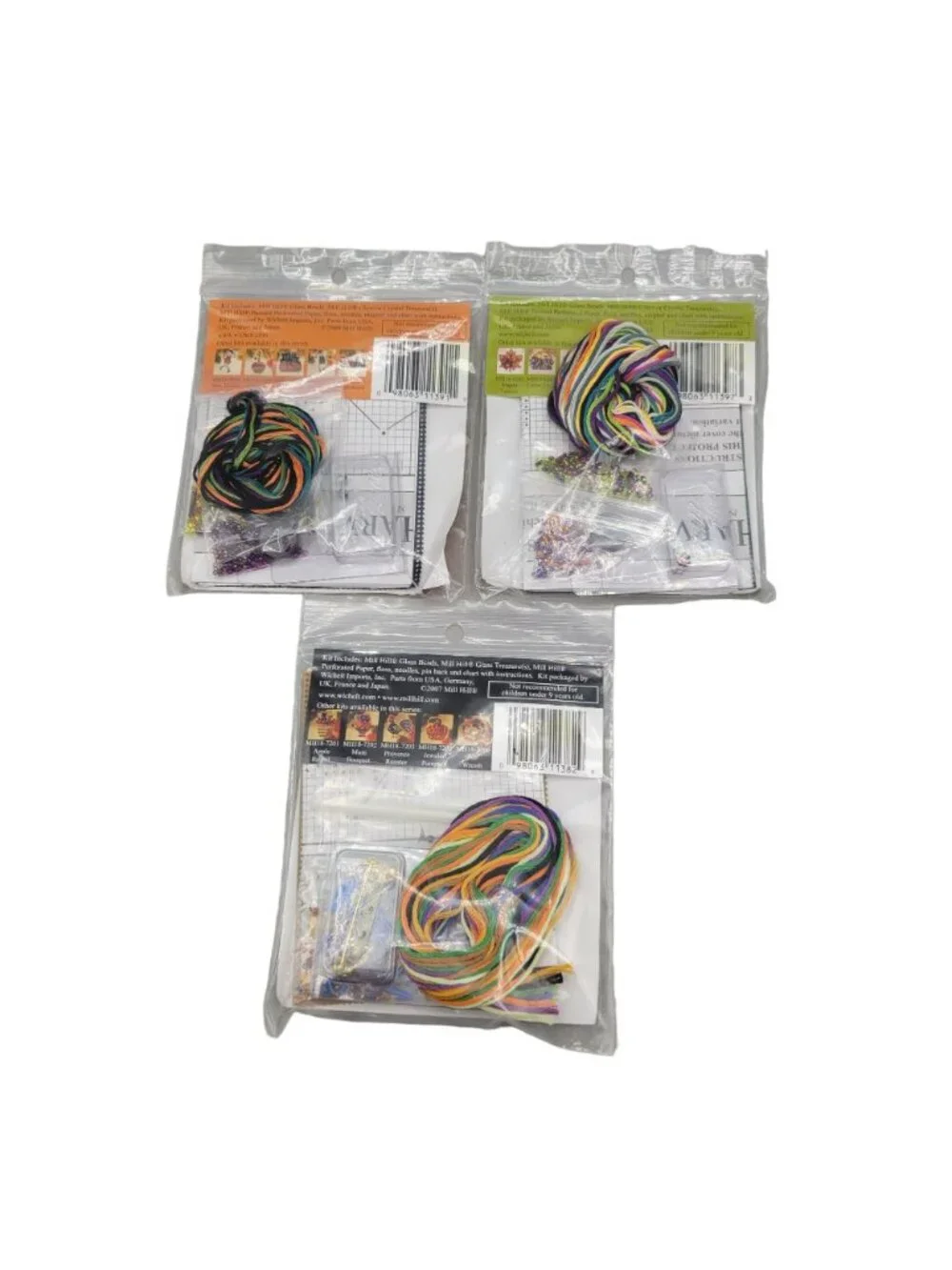 Halloween Glass Bead Kits Autumn Harvest Collection New Mill Hill Set of 3